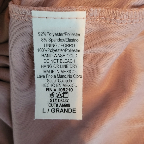 NWT Windsor Size L Mauve Glitter Ruffle Mini Dress - Picture 9 of 9